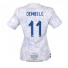 Maglia ufficiale Francia Ousmane Dembele 11 Trasferta Mondiali 2022 per Donna